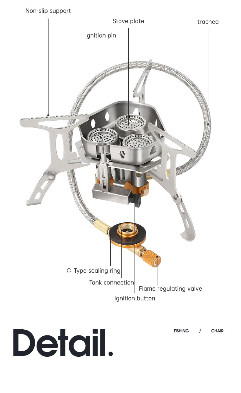 Portable Camping Gas Stove Outdoor Hiking Cooking Burner Lightweight