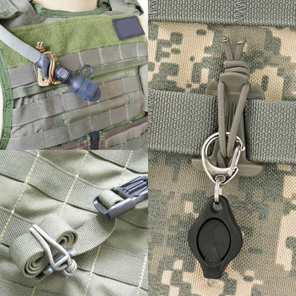 Molle Backpack Carabiner Clips Nylon Outdoor Camping Gear Hooks