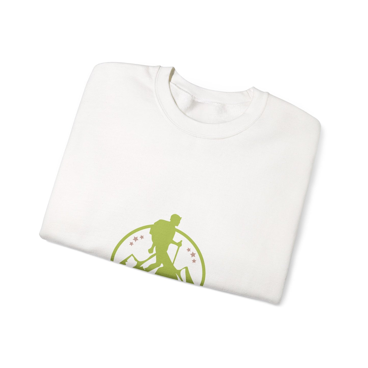 Explorer Crewneck Sweatshirt — Hiking Adventure Graphic