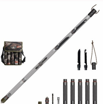 Outdoor Tactical Walking Stick Alpenstock Multifunction Hiking Camping Gear