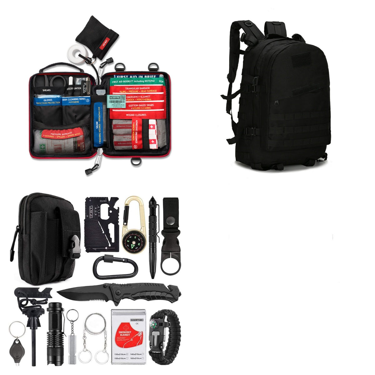 Outdoor Camping Multi Function Survival Tool SOS Emergency Gear