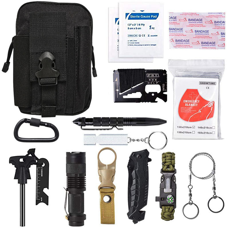Outdoor Camping Multi Function Survival Tool SOS Emergency Gear