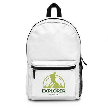 Explorer Backpack — Outdoor Hiking Daypack with 'Explorer Pioneer' Logo