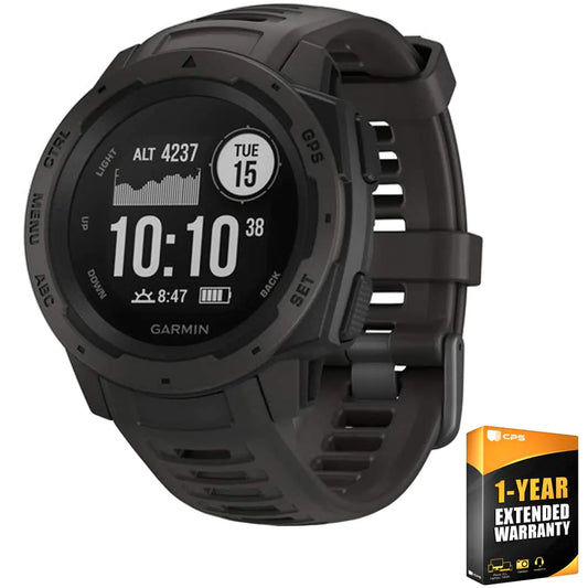 Garmin Instinct Rugged GPS Watch Heart Rate Compass Graphite