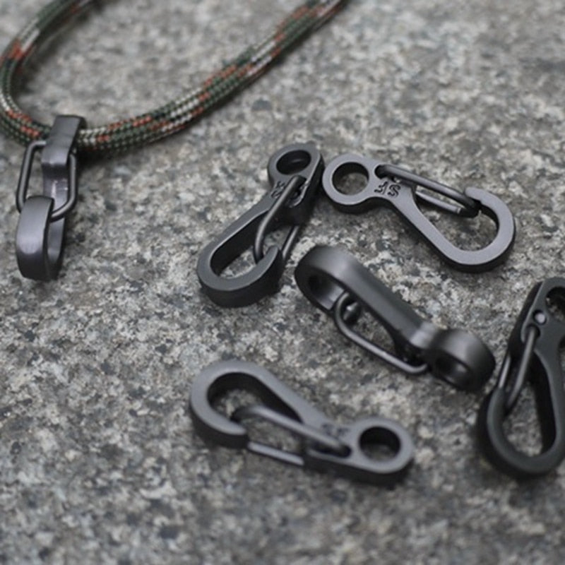10 Pcs Paracord Carabiner Clips Mini Spring Hook Camping