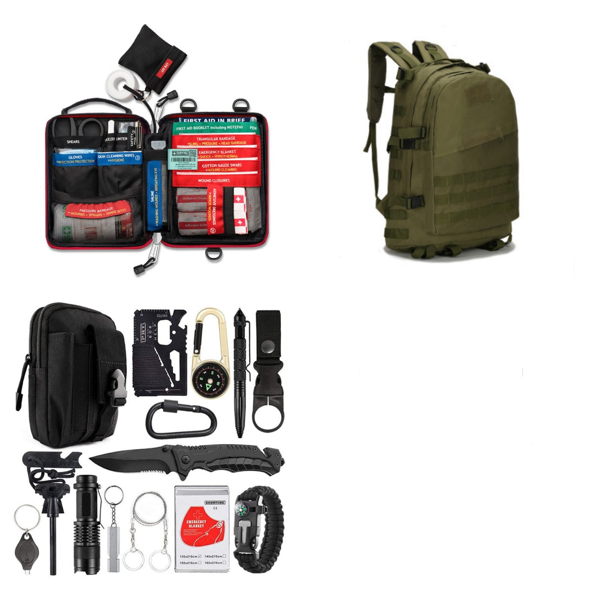 Outdoor Camping Multi Function Survival Tool SOS Emergency Gear