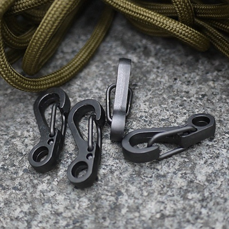 10 Pcs Paracord Carabiner Clips Mini Spring Hook Camping