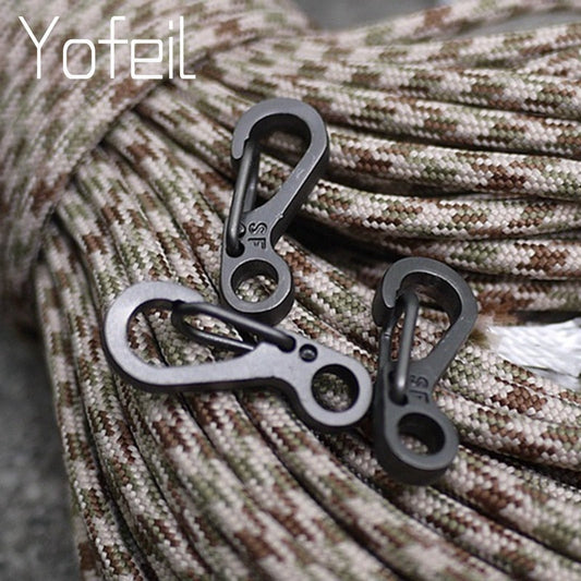 10 Pcs Paracord Carabiner Clips Mini Spring Hook Camping