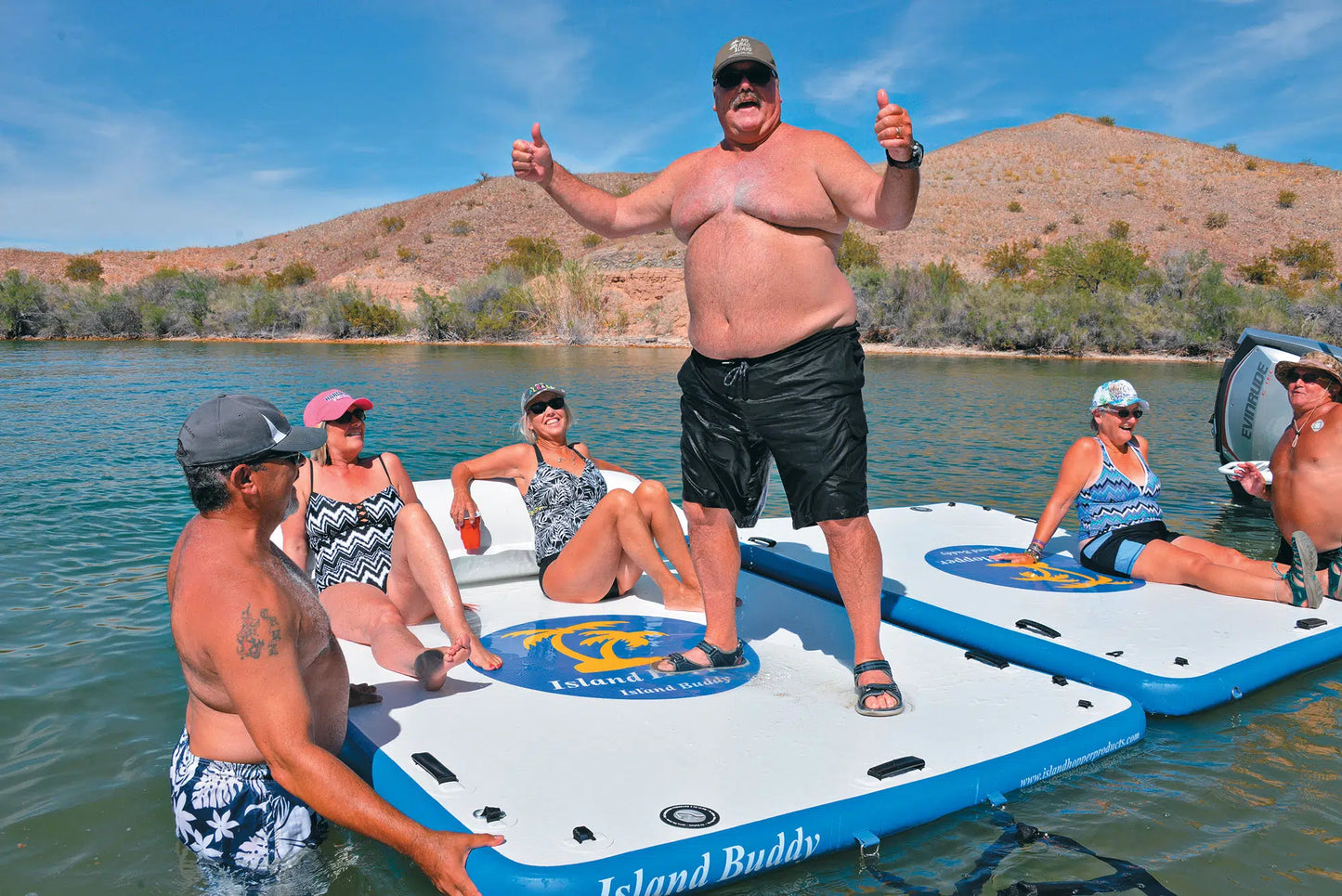 Island Buddy Inflatable Water Platform & Dock by Island Hopper