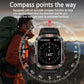 Military GPS Smartwatch Men Flashlight Compass Waterproof Bluetooth Call