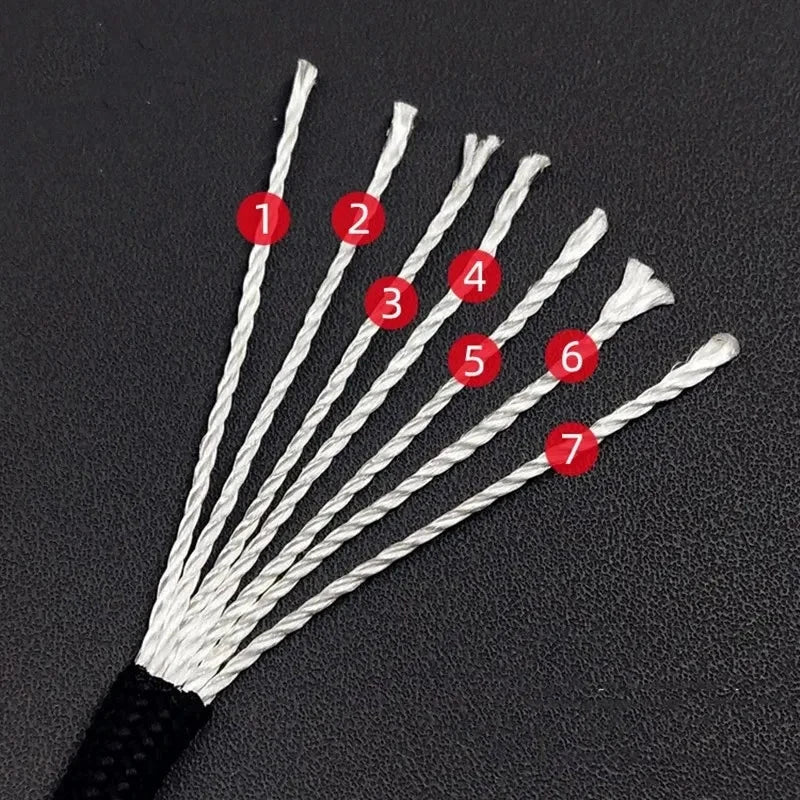7 Core 550 Paracord Rope 4mm Polyester Survival Camping