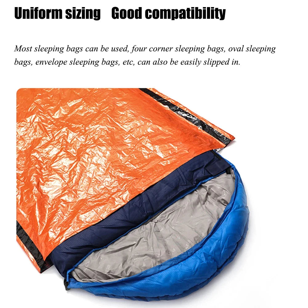 Portable Waterproof Emergency Sleeping Bag Thermal Survival Camping Gear