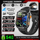 2025 GPS Smartwatch Military Compass Flashlight Waterproof Sports BT Call