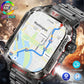 Military GPS Smartwatch Men Flashlight Compass Waterproof Bluetooth Call