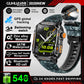 2025 GPS Smartwatch Military Compass Flashlight Waterproof Sports BT Call