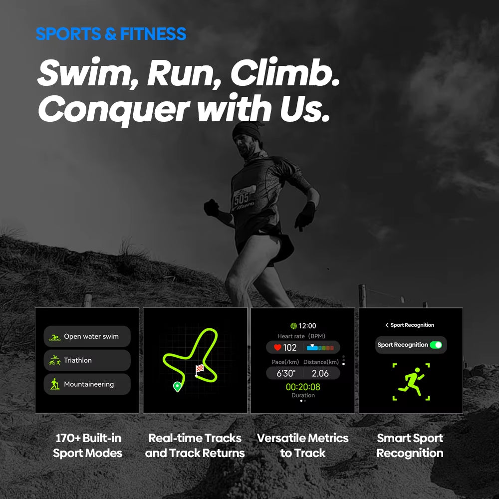 Stratos 2 Ultra GPS Smartwatch Compass Altimeter Dual Band