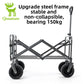 330lbs Foldable Wagon with All-Terrain PVC Wheels