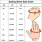 Sailing Gloves With Sticky Palm 3-4 Cut Fingers Kayaking & More Unisex
